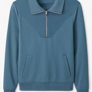 Greyson High End Blue Quarter-Zip Golf Sweatshirt